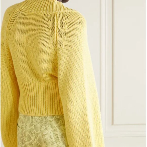 ROTATE BIRGER CHRISTENSEN Gracelyn cropped cotton-blend cardigan - Picture 1 of 5